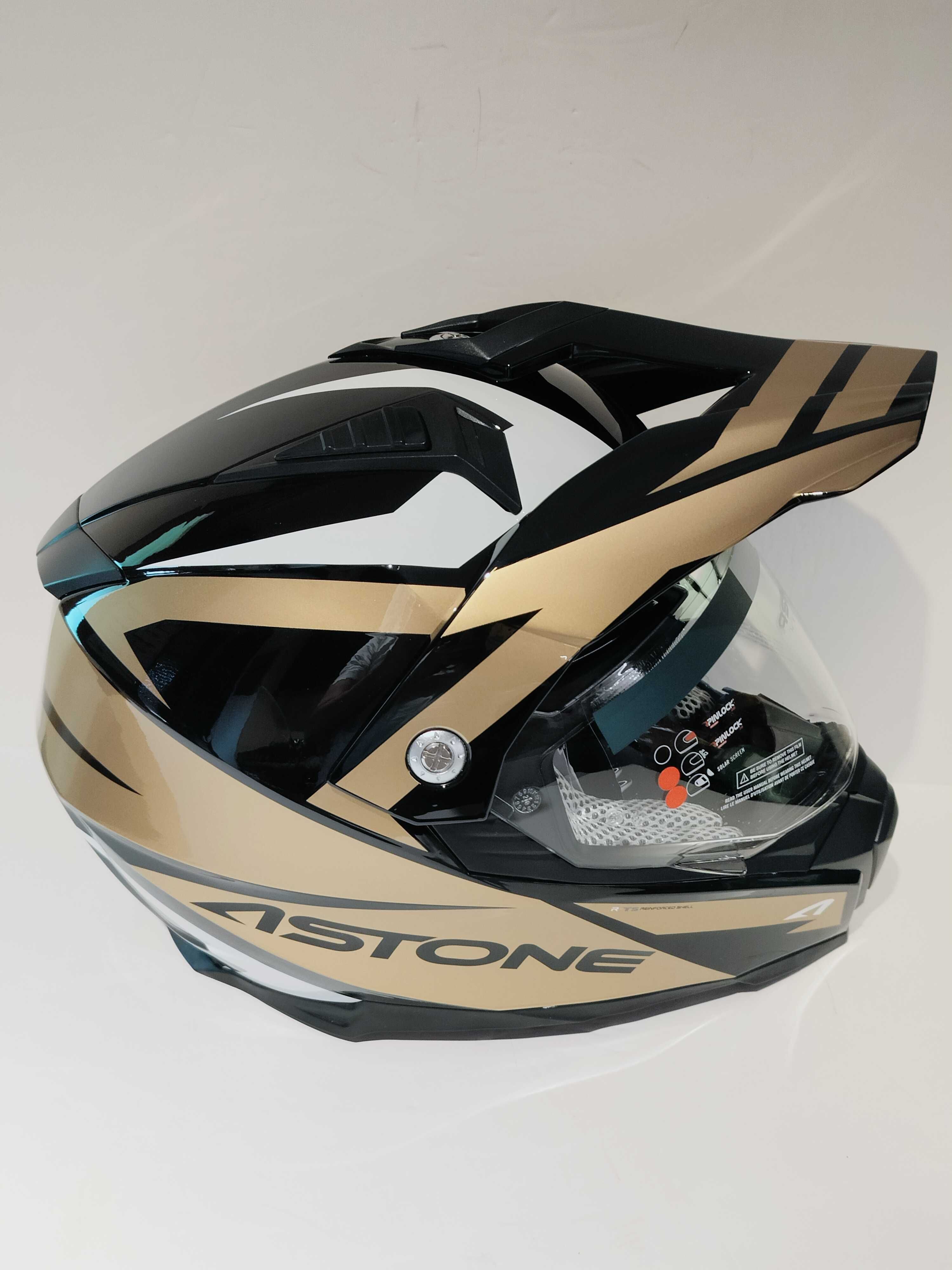 Capacete dual-sport Astone ADV Moto4 cross mota novo