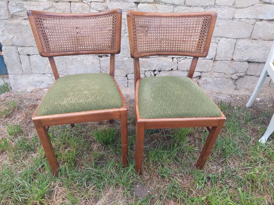 Krzesła w stylu Chippendale - Rattan - Antyk 2 szt./ 200zł
