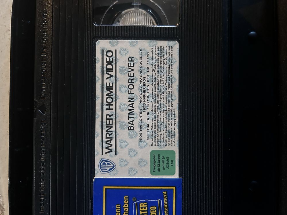 Batman Forever kasteta VHS