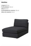 Chaise Longue cinzenta escura IKEA