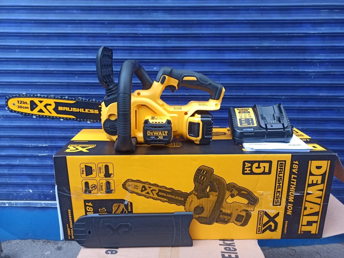 Аккумуляторная пила DeWALT DCM565P1+ЗУ+Аккум 18v/5Ah ДеВольт
