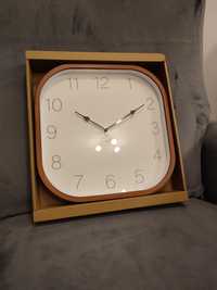 Nowy zegar o drewnianym wyglądzie 30 cm