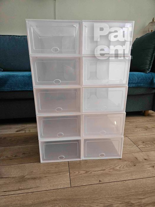 Pudełka 20 sztuk modułowe organizery białe do przechowywania zestaw