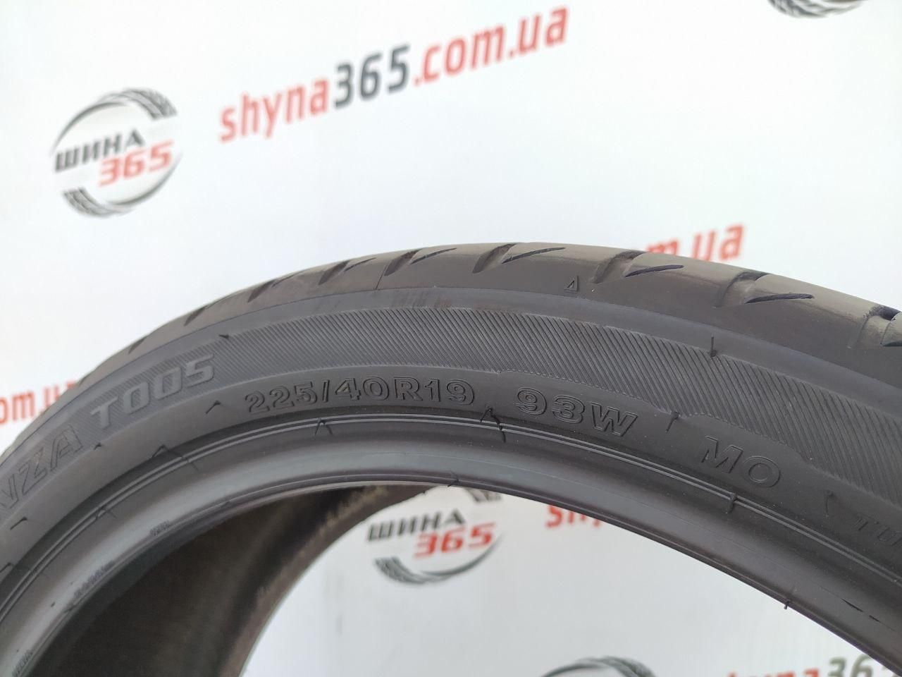 шини бу літо 225/40 r19 bridgestone turanza t005 4mm