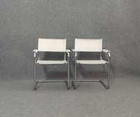 Krzesło konsolowe Bauhaus, Mart Stamm, Marcel Breuer Włochy,80., biała