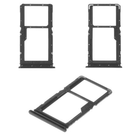 Держатель SIM-карты и карты памяти Xiaomi Redmi Note 7 черный
