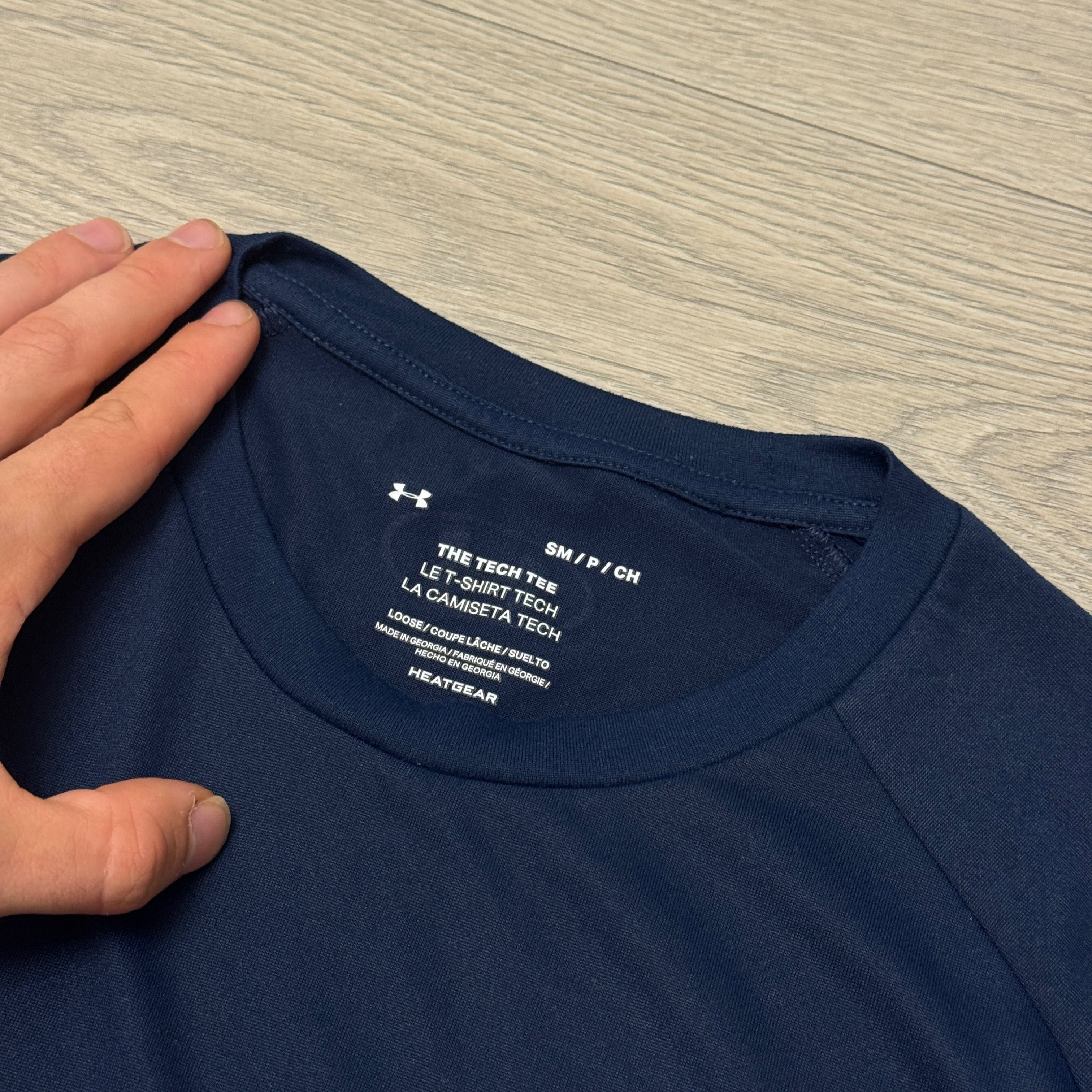 Футболка Темно Синя Андер Армор Under Armour Tech, Розмір SM, оригінал