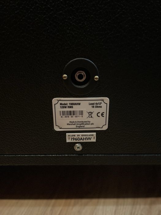 Coluna Marshall MR1960AHW - Como NOVA sem qualquer risco ou dano