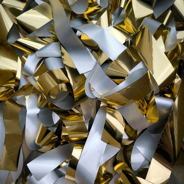 Стрічки для паперового шоу, конфетті, срібло, золото, синій