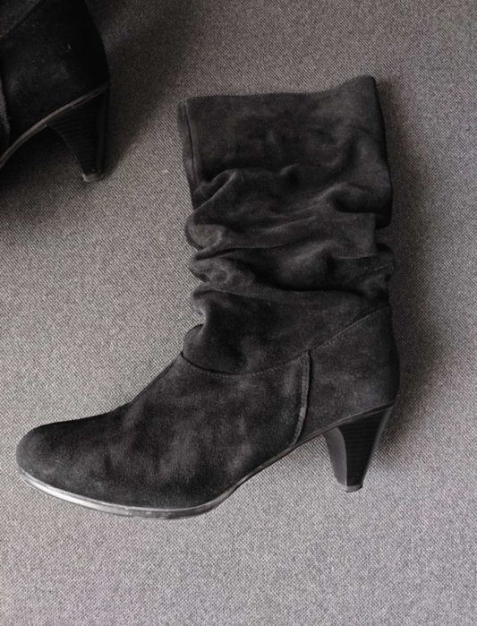 Жіночі черевики сапоги чоботи взуття зимове утеплення еврозима чорні