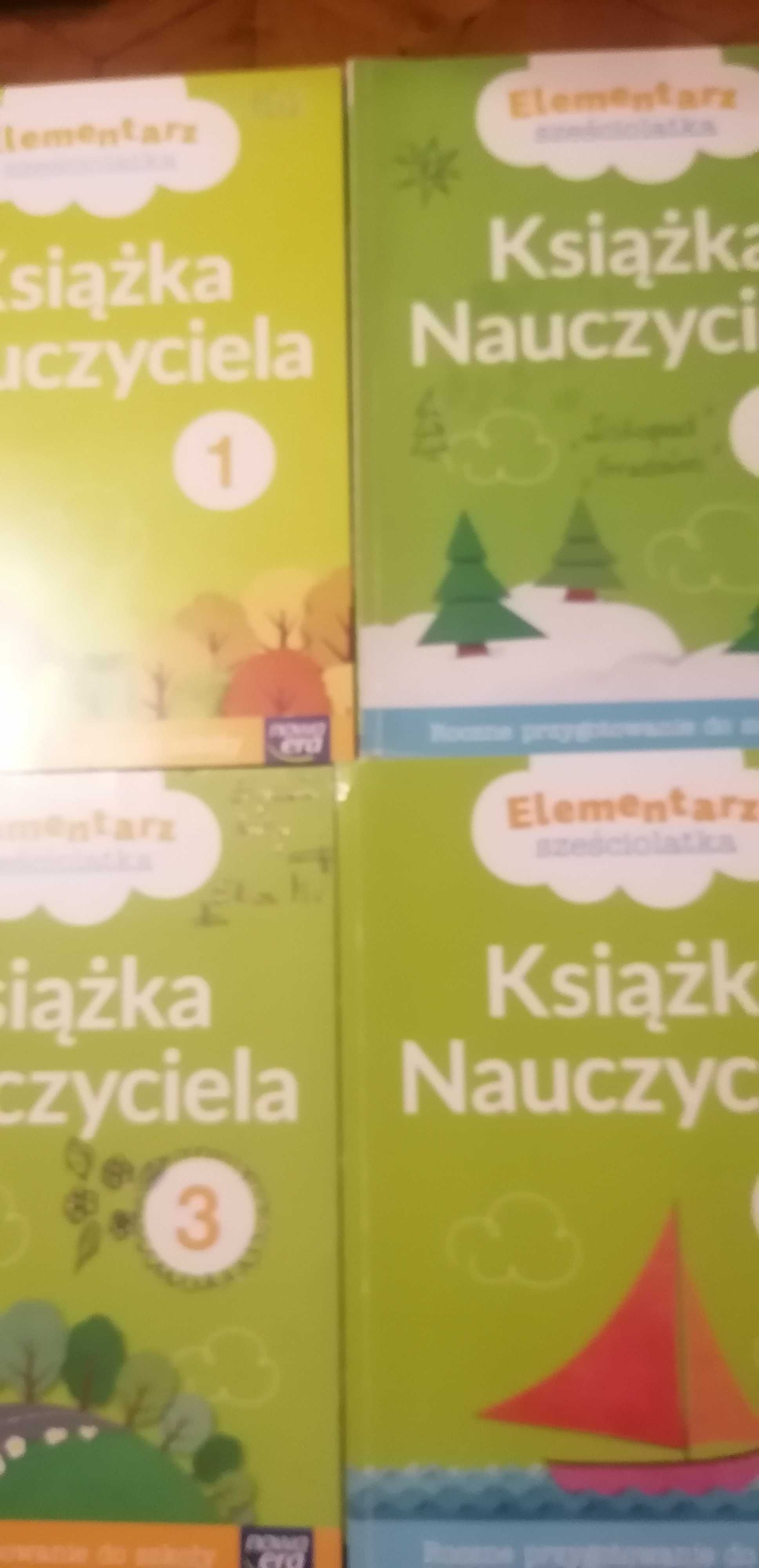 Elementarz sześciolatka książki nauczyciela cz. 1, 2, 3, 4. Nowa era
