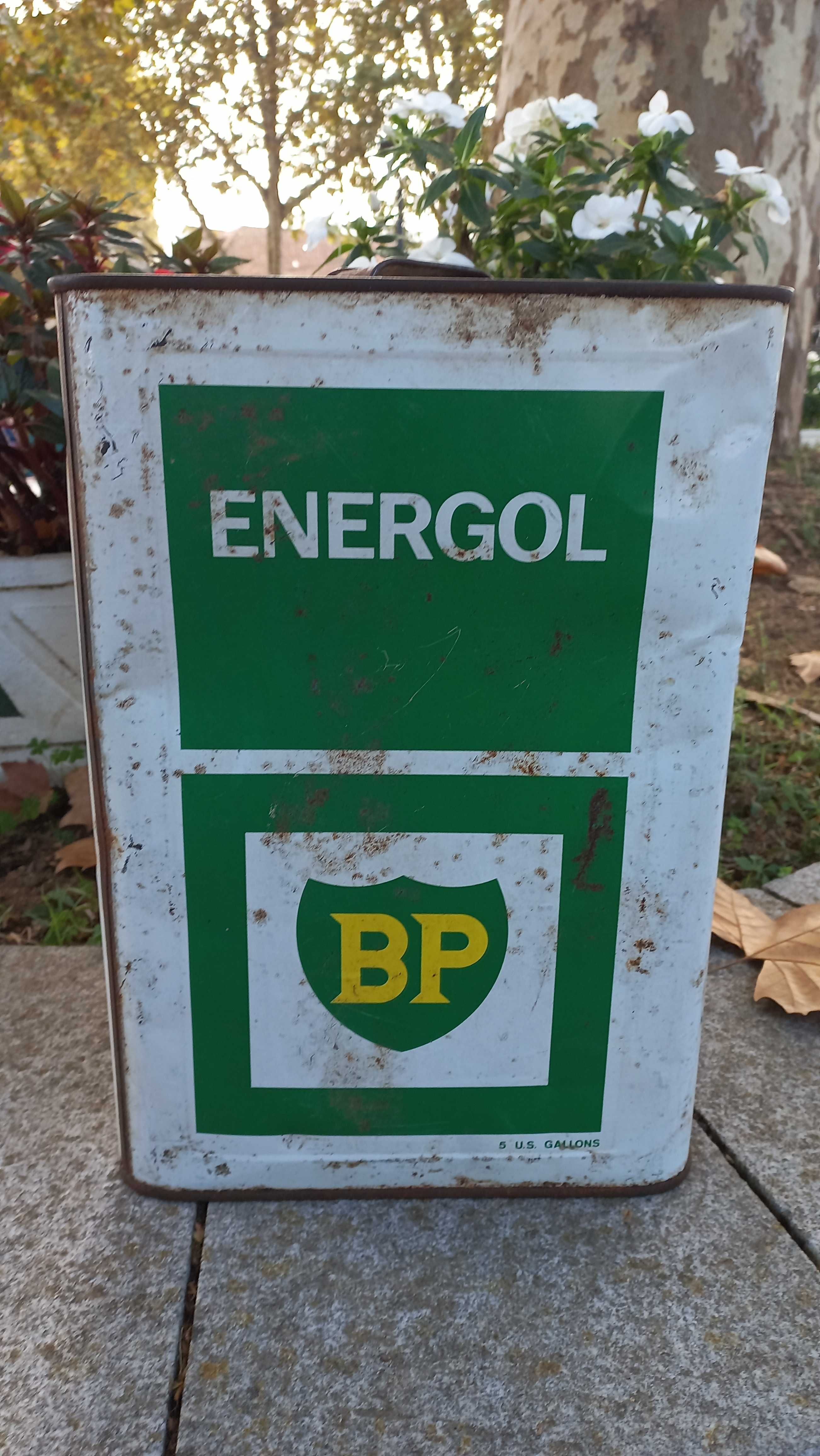 BP Antiga Lata 5 Gallons