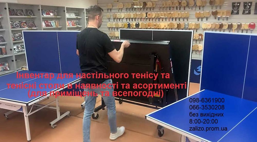 Настільний теніс Столи тенісні Тенісний стіл Пін-понг Теннисный стол