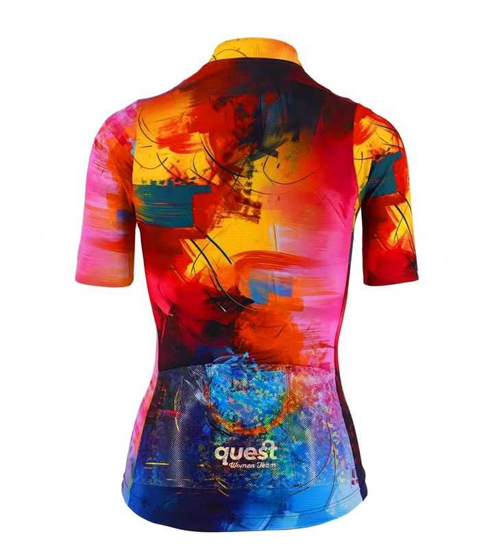 Koszulka rowerowa QUEST, damska top jakość, wer. cekiny (nie Shimano)