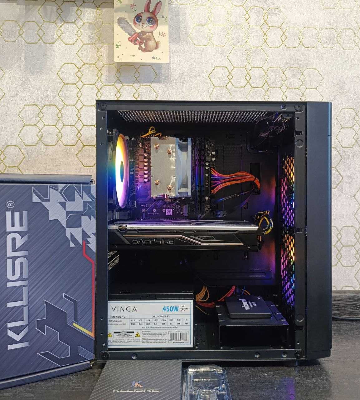 Ігровий ПК Ryzen 5 2600 3,90 GHz 6|12 Ядер 16 DDR4 RX 570 8GB AM4