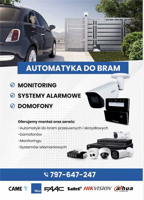 Automatyka bram - | NAPĘD | SIŁOWNIKI | CAME | NICE | FAAC | BENINCA |