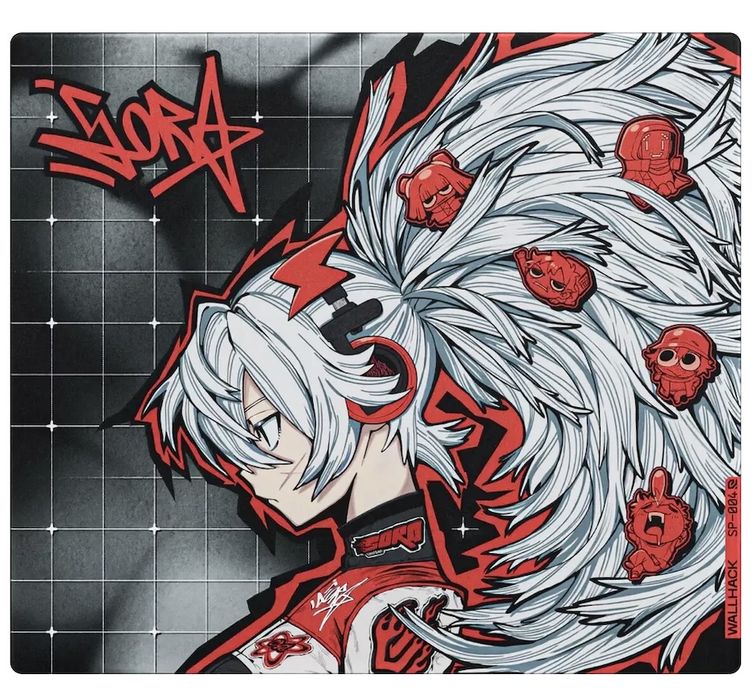 Скляний килимок для мишки Wallhack Glass pad  SP-004 Drift Sora