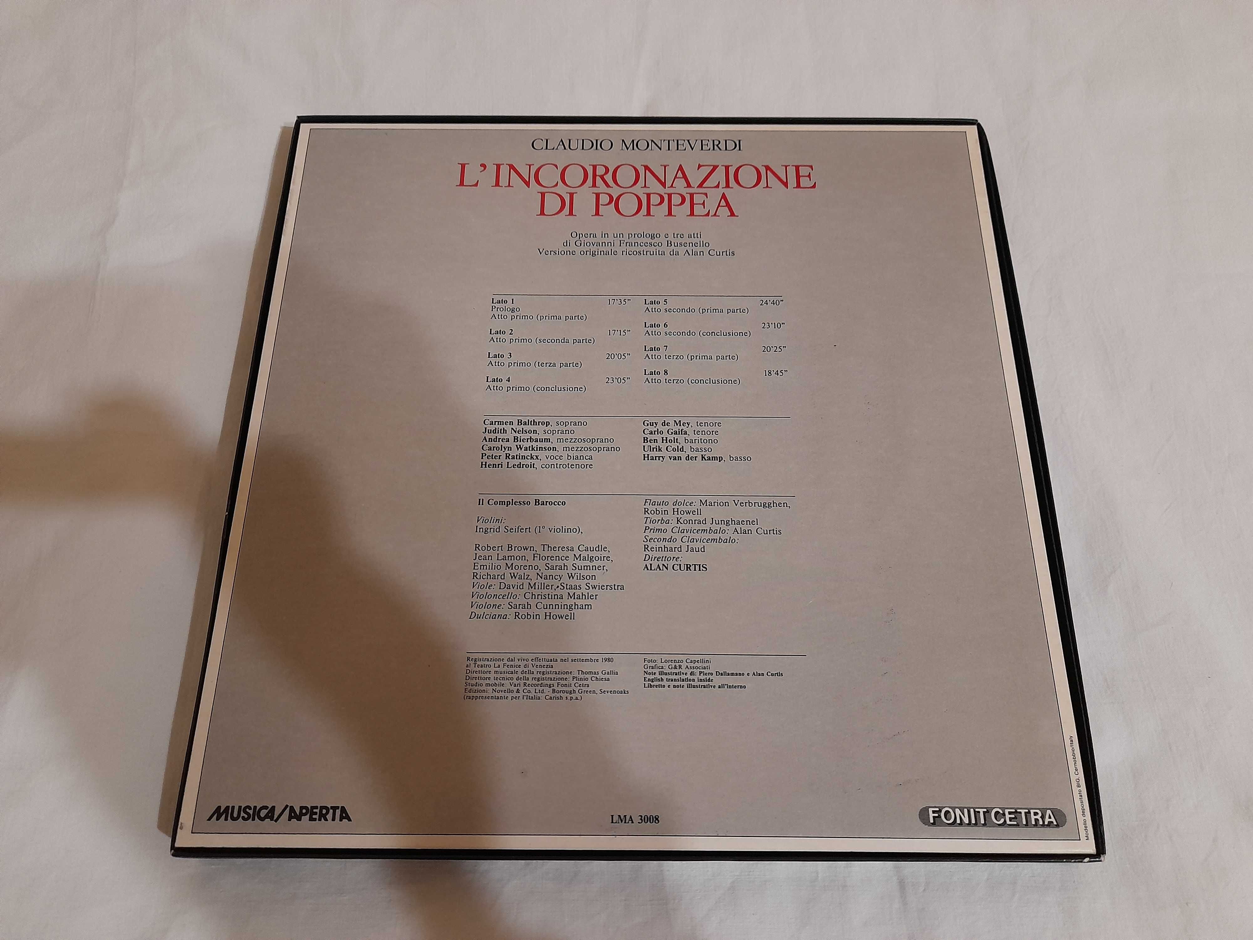 Monteverdi - L' Incoronazione Di Poppea Box 4 x Winyl (33)