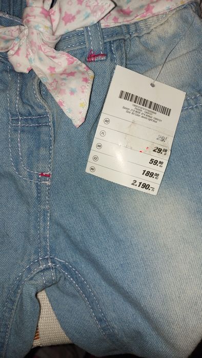 Spodnie  dziewczęce 80 nowe