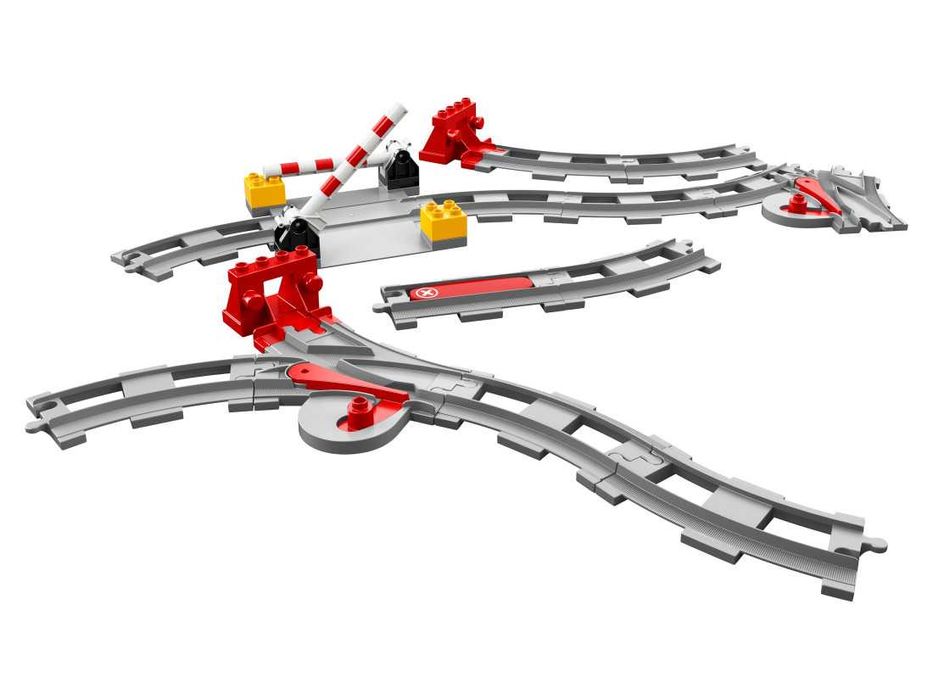 LEGO DUPLO Потяг/Залізниця (10874) та додаткові набори рельсів та міст