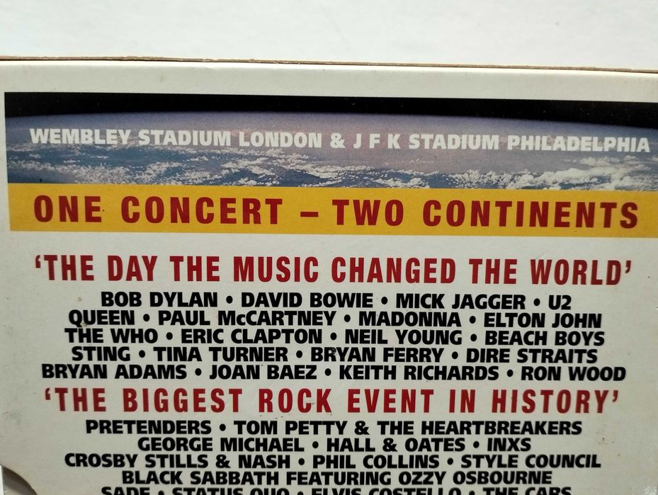 Live Aid - 4 DVDs em muito bom estado Dvds como novos