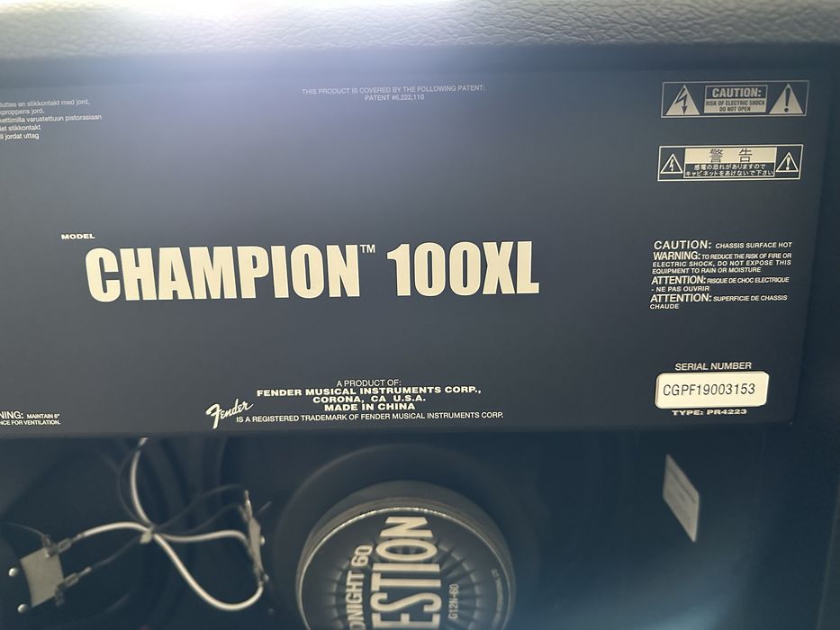 Fender Champion 100XL + Footswitch Original