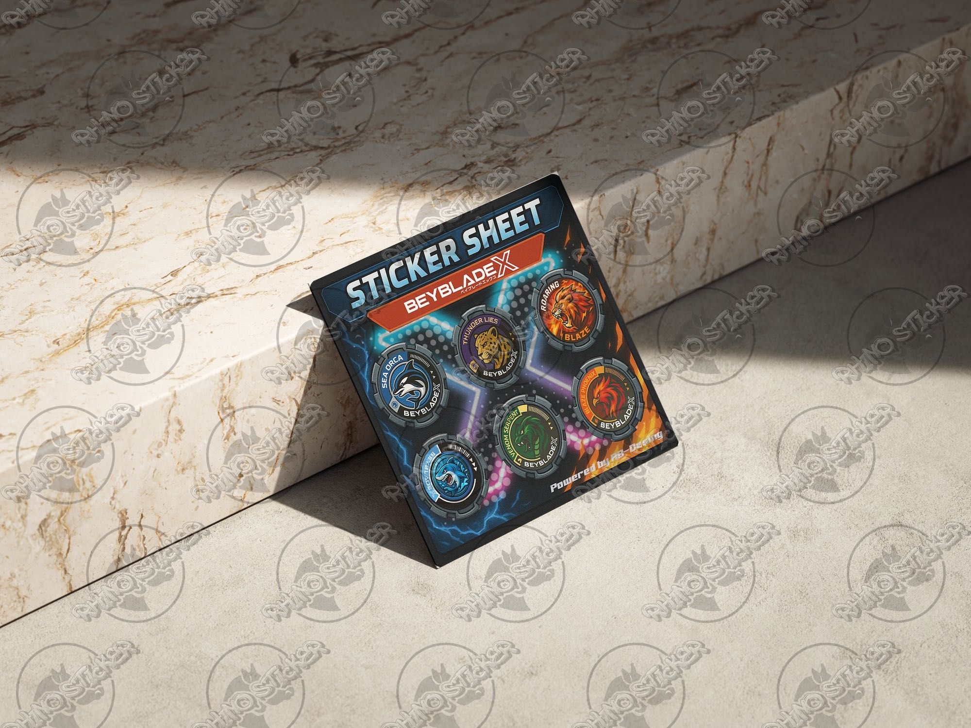 Autocolantes Personalizados Beyblade (Gear Chip 16mm) - 6un.