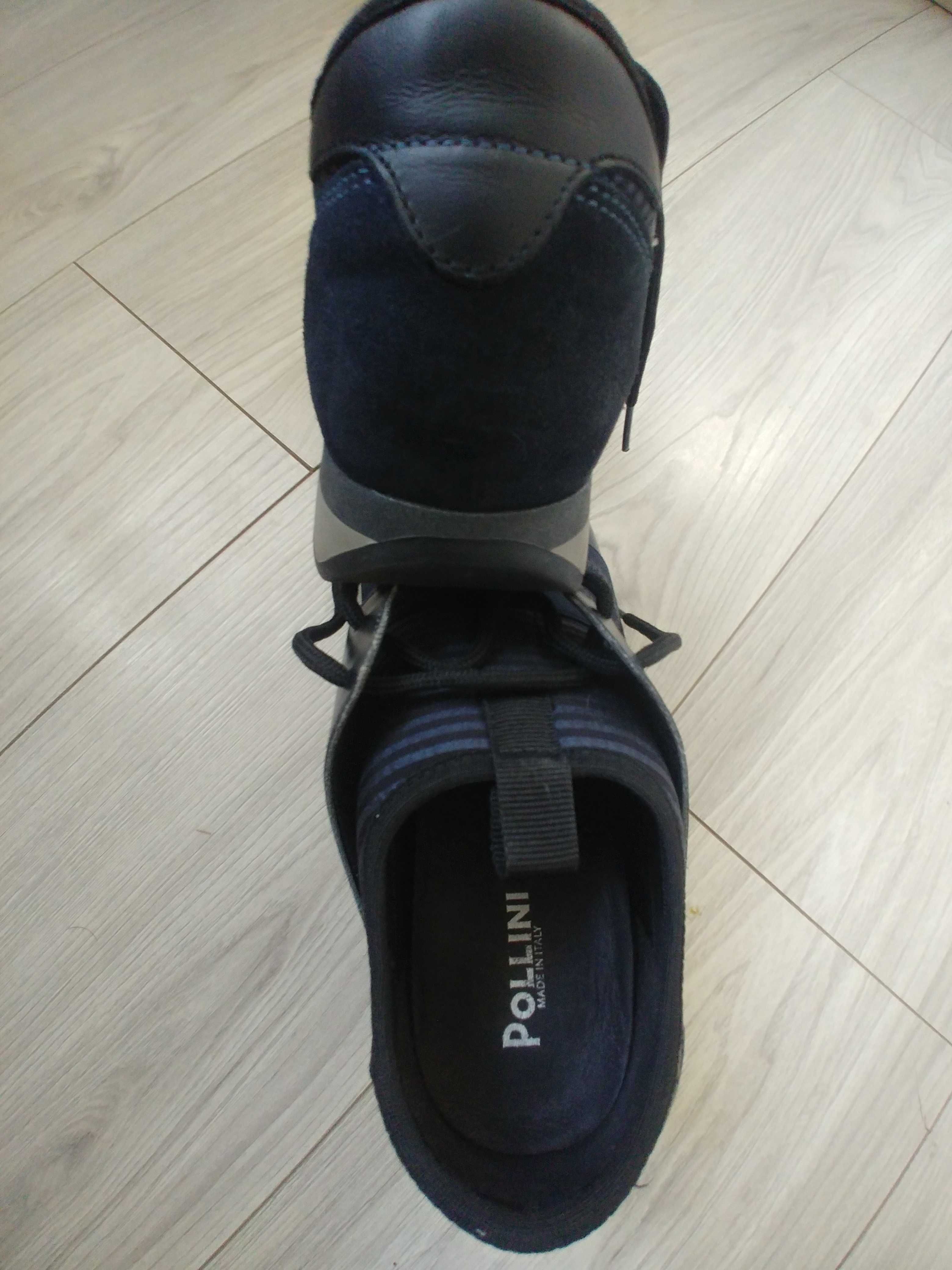 Pollini sneakersy adidasy skorzane damskie 40