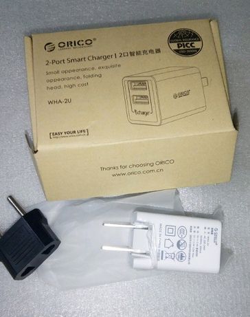 Зарядное устройство ORICO 2 порта 2.4 А
