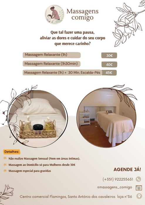 Massagem com conforto