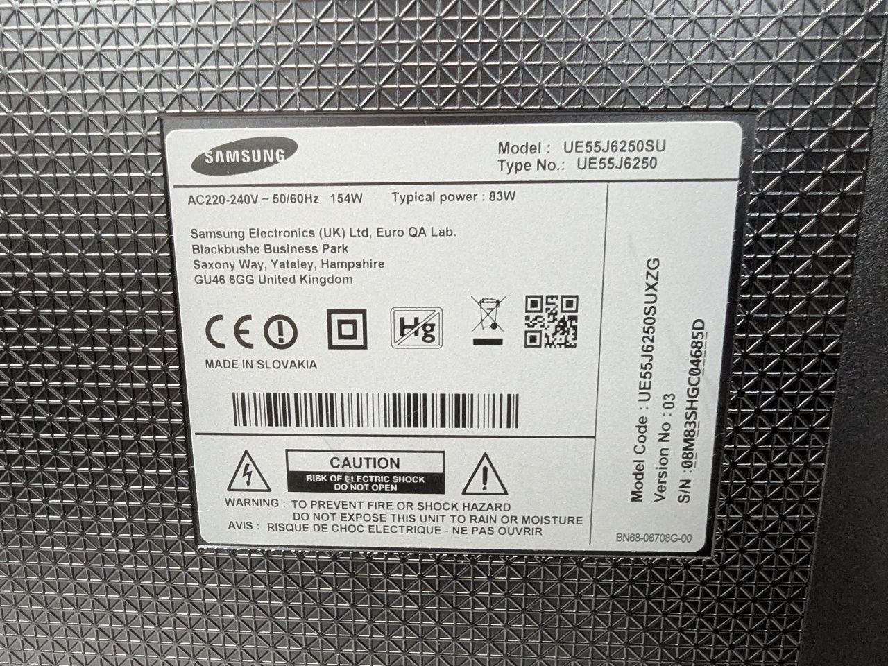 Samsung UE55J6250SU 139,7 см (55") Full HD Smart TV Wi-Fi