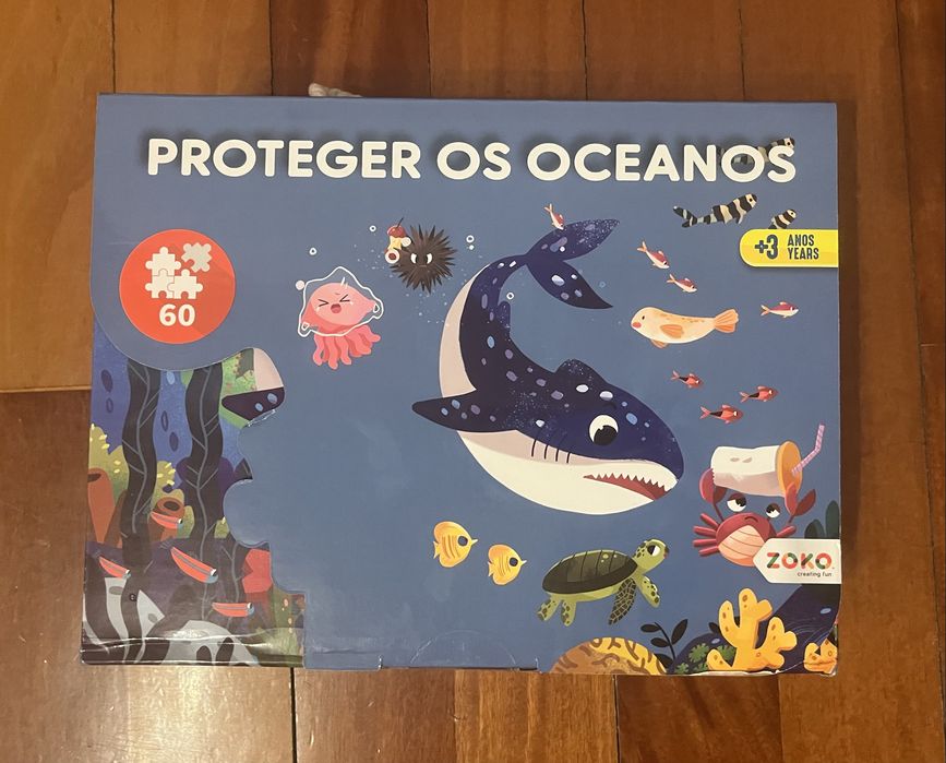 Novo - Puzzle Proteger os Oceanos 60 peças