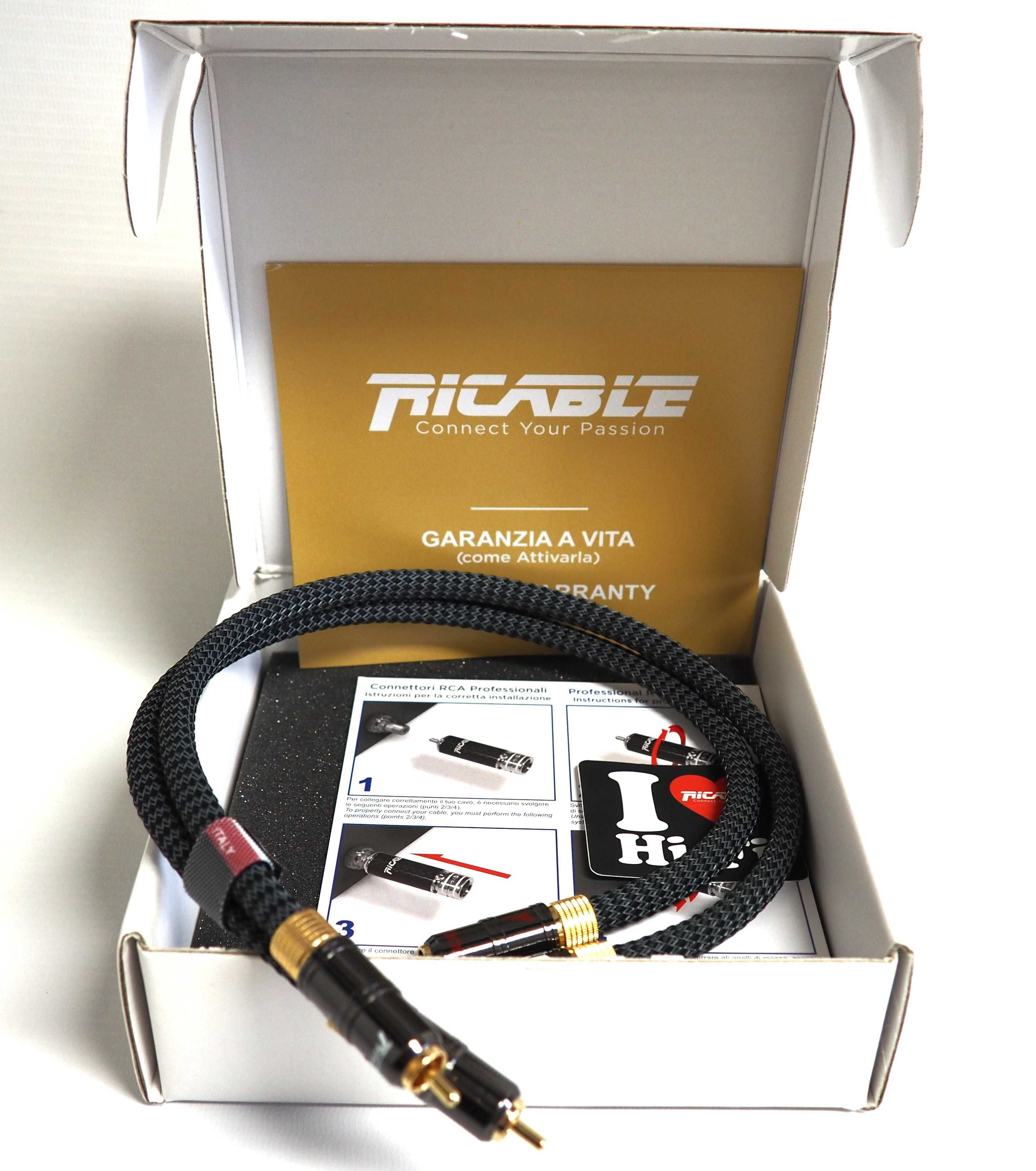 Ricable Magnus Signal- interkonekt RCA 2x0,5m Promocja !!!
