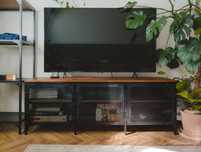 IKEA FJALLBO szafka pod tv, czarny, 150x36x54cm