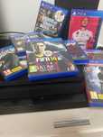 Playstation4 com jogos e comando