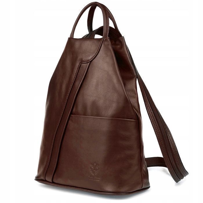 Plecak skórzany damski kultowy włoski na ramię torebka skóra Beltimore