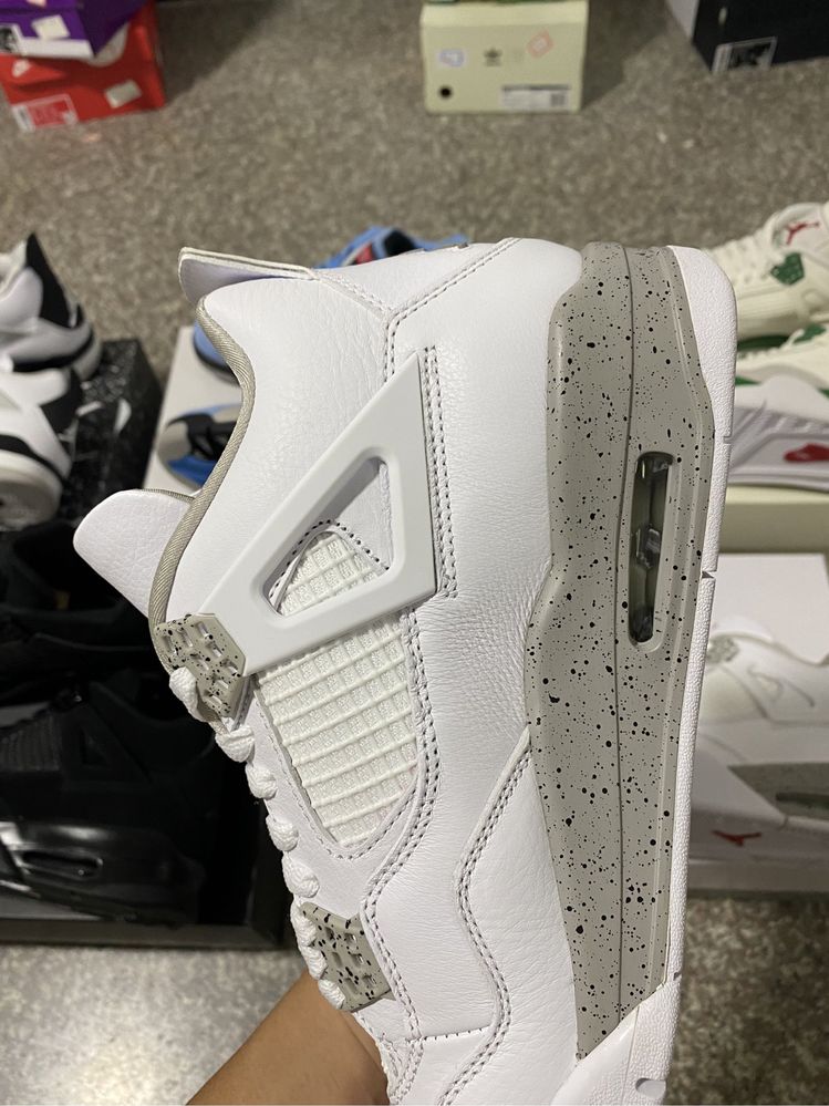 Кросівки Air Jordan 4 Retro White Oreo Джордан ретро білі орео