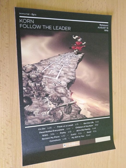 plakat zespołu muzycznego Korn