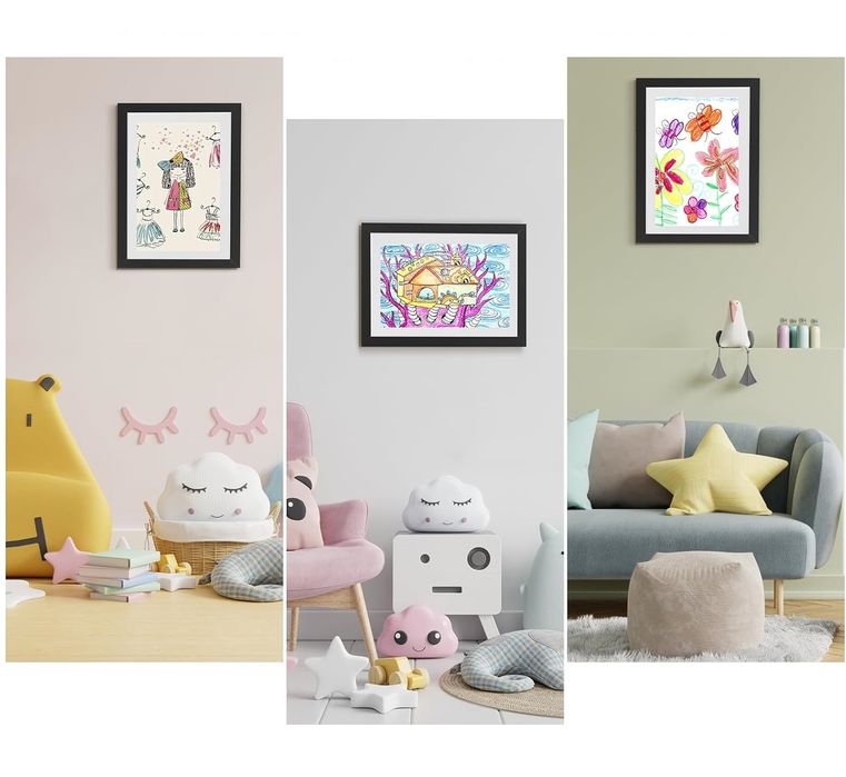 Ramka Drewniana 33x24 cm na 150 Kartek A4 Zestaw 2 Czarne