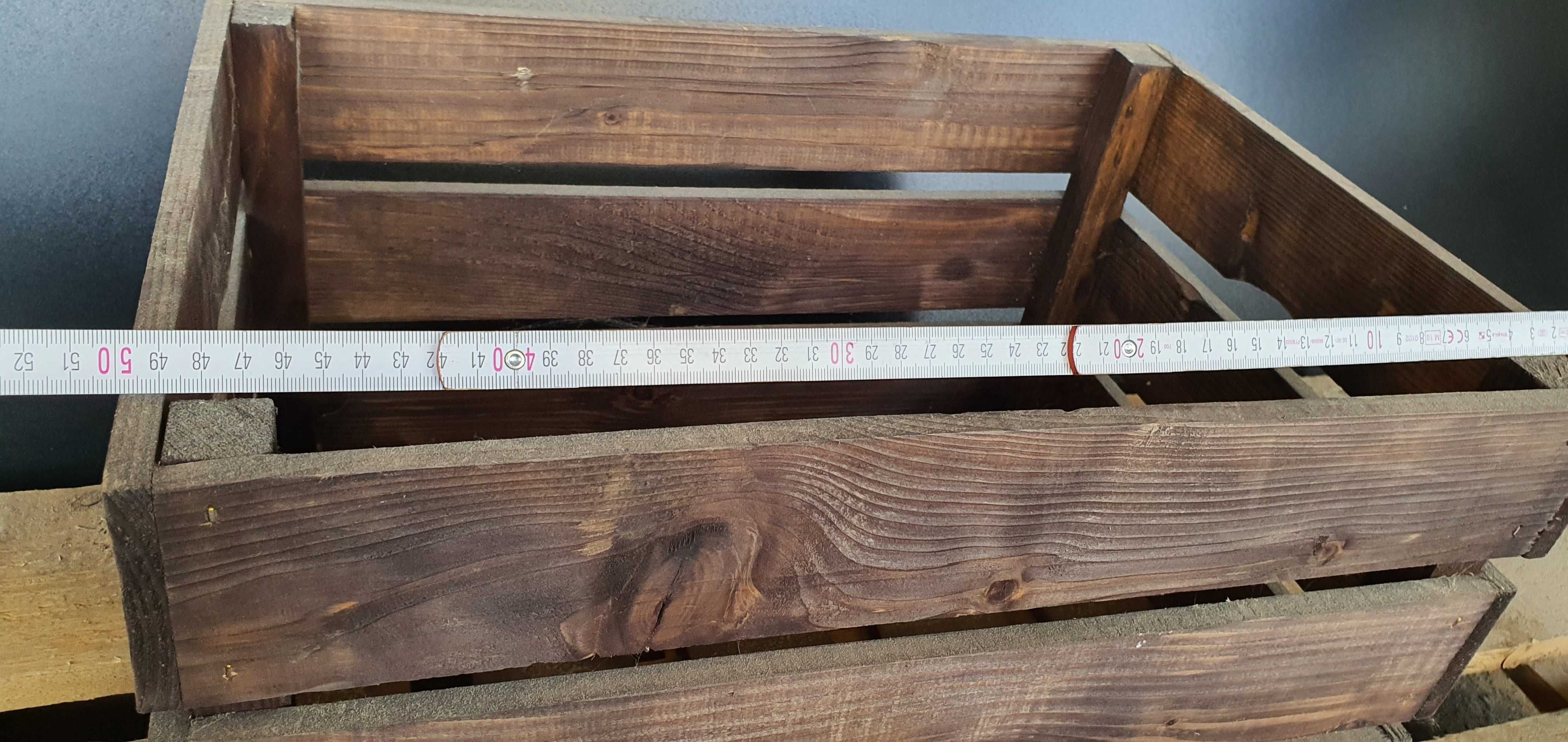 skrzynka drewniana ozdobna 50x35x28