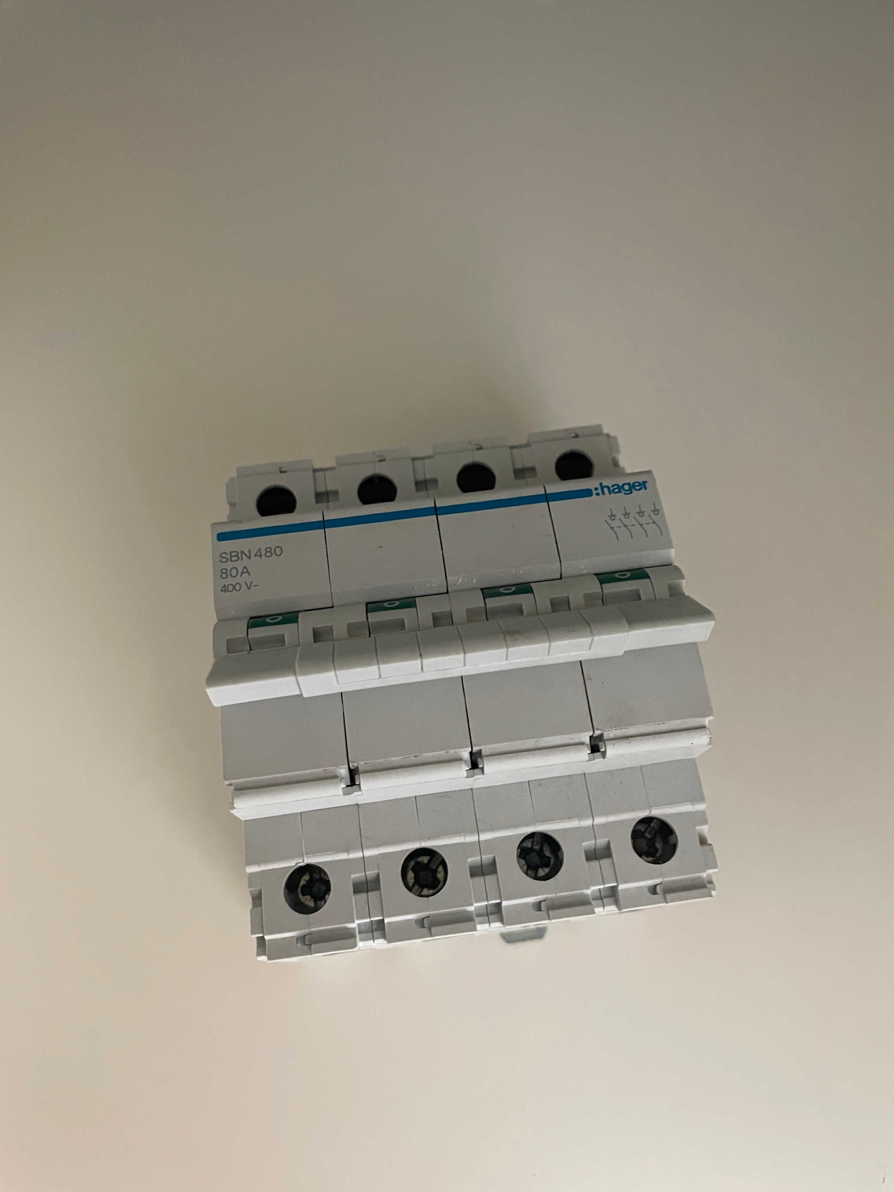 Hager - Interruptor Modular 4P 80A SBN480
