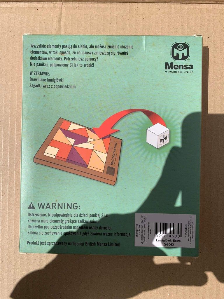 Łamigłówka Mensa Extra Puzzle