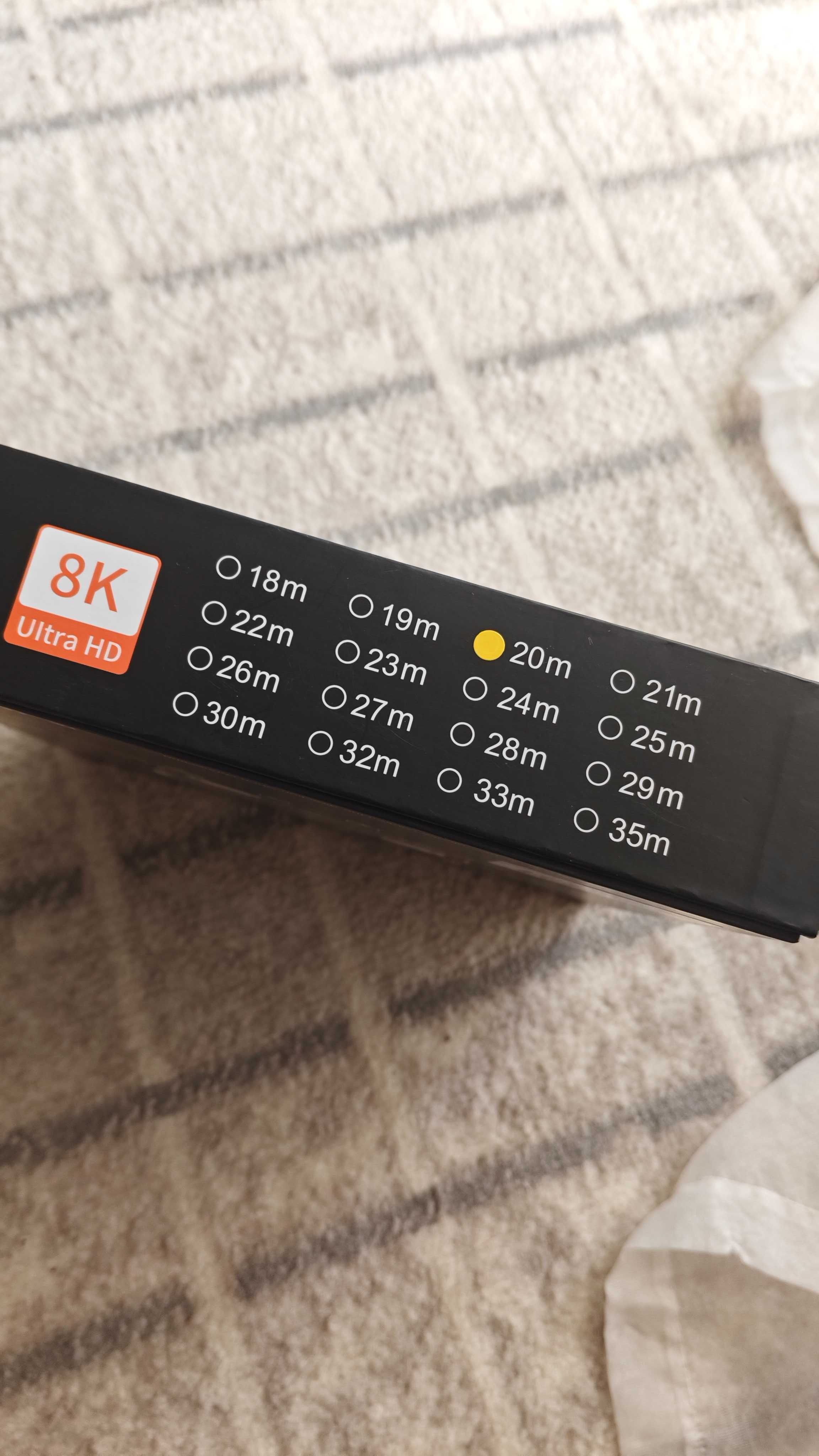 Якісний кабель,оптоволокно DisplayPort V1.4 8K-60Hz/4K-144Hz 20 метрів
