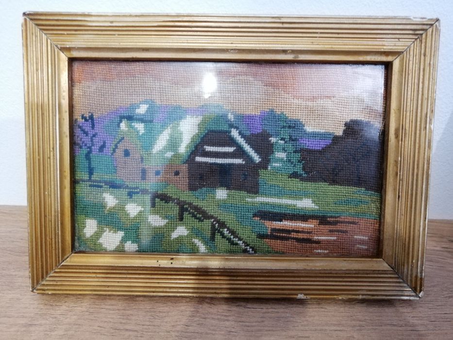 Obrazy wyszywana krajobrazy