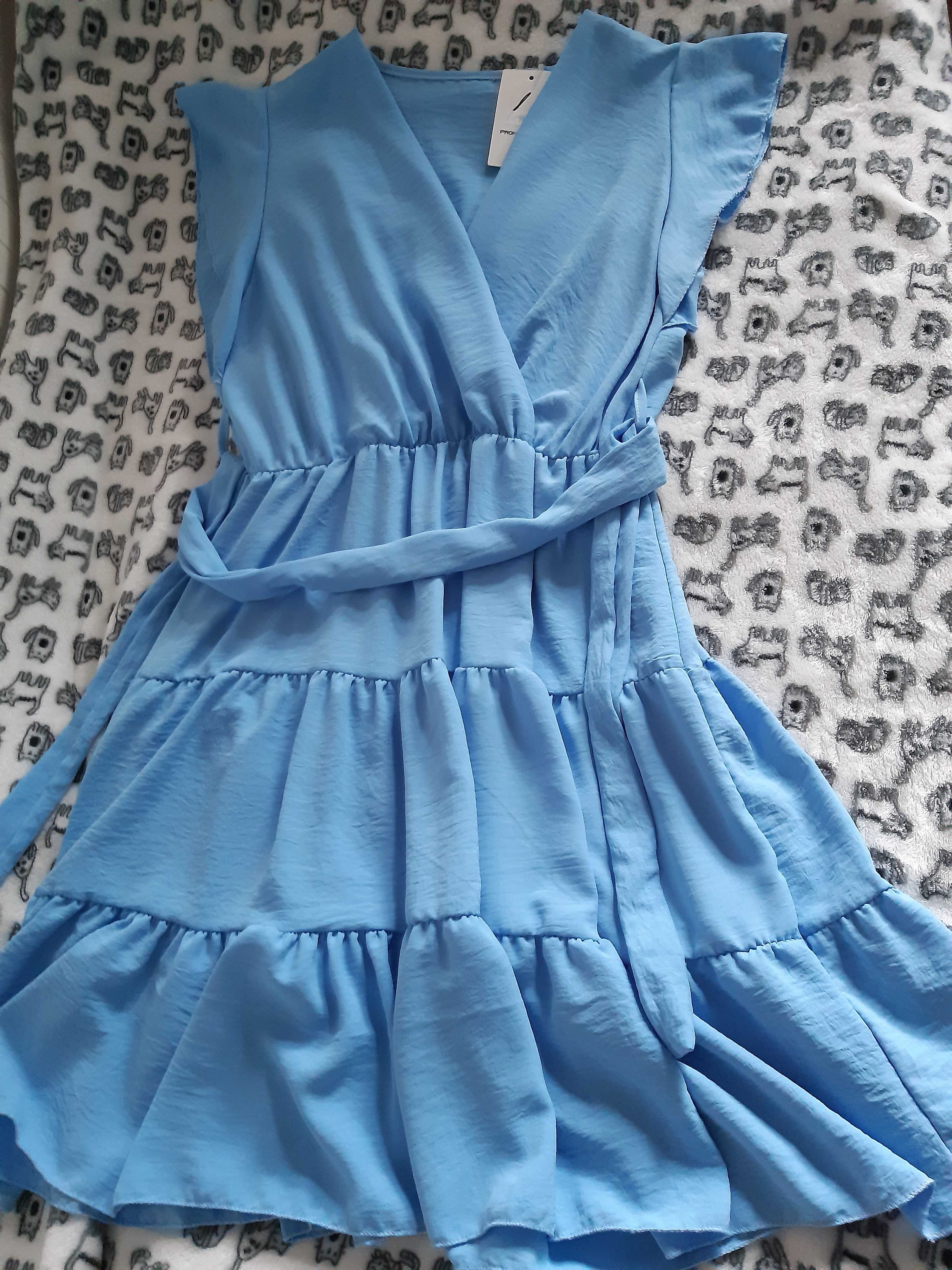 Nowa sukienka błękitna roz. Uniwersalny