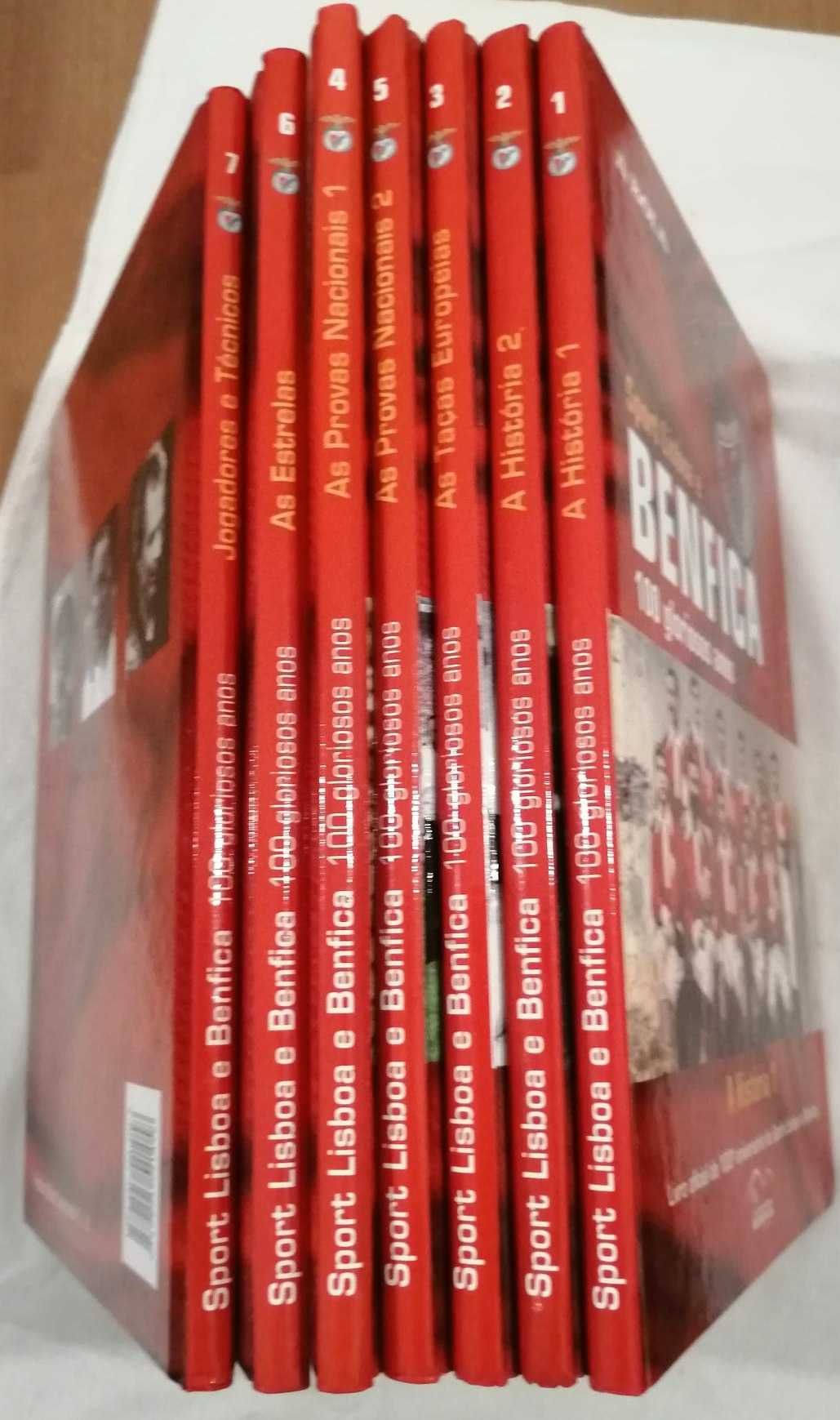 Sport Lisboa e Benfica  100 Gloriosos anos Colecção 7 Livros
