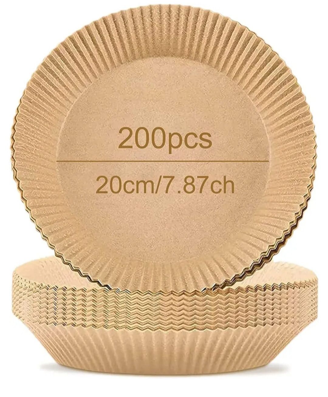 20cm 200szt papier do frytkownicy wkład papierowy okrągły do pieczenia