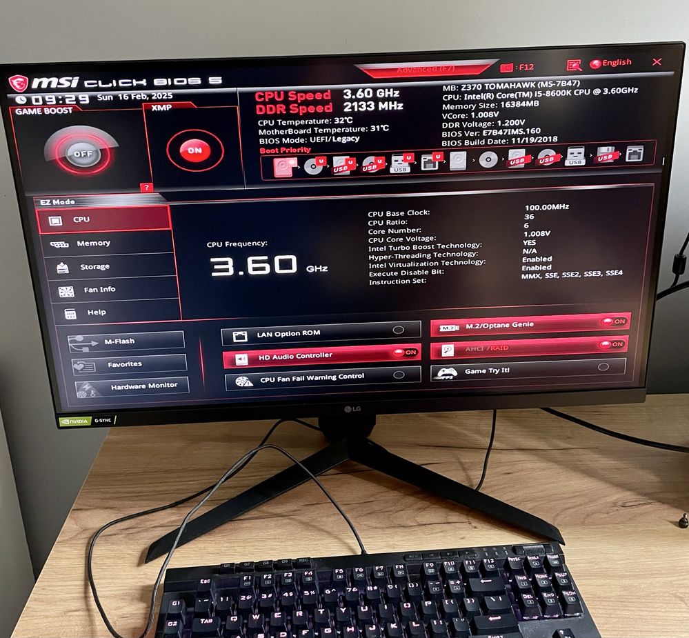 Komputer gamingowy, i5 8600k, gtx 1660 super, 16gb ram