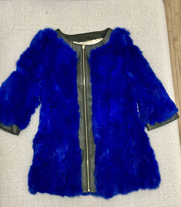 Шуба з хутра кролика