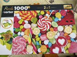 Puzzle trefl 1000 elementow slodycze nowe bez sortera